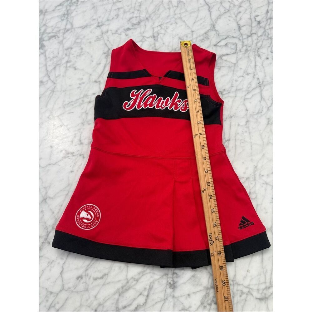 Adidas Atlanta Red Hawks Basketball Cheer Dress Sz 3T NWOT - Picture 3 of 4